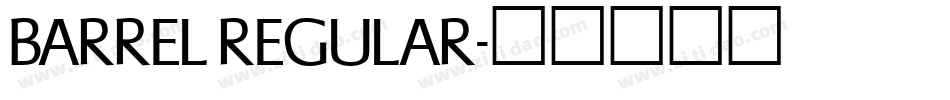 BARREL Regular字体转换